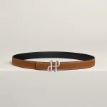 Cor Baroque belt buckle & Reversible leather strap 24 mm - Image 2